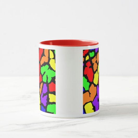 Rainbow-Giraffe afdrukken Mok (Midden)