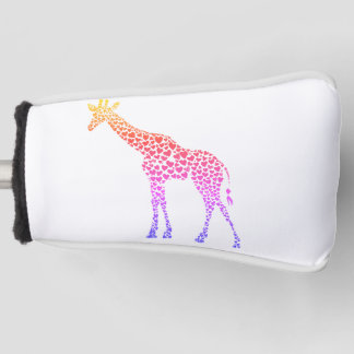 Rainbow Giraffe of Hearts Golf Head Hoesje Golfheadcover