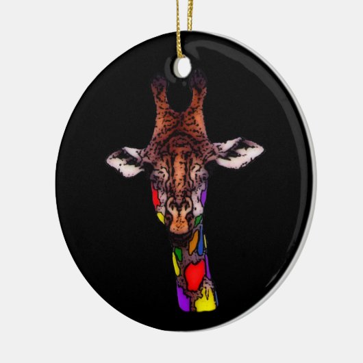 Rainbow Giraffe Ornament (Links)
