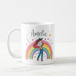 Rainbow Girl Amelie 1 Koffiemok