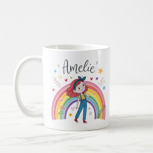 Rainbow Girl Amelie 1 Koffiemok (Links)