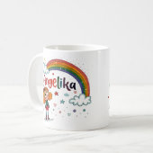 Rainbow Girl Angelika 2 Koffiemok (Voorkant links)