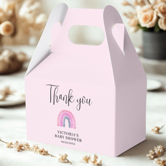 Rainbow Girl Baby Shower Bedankdoosjes