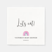 Rainbow Girl Baby shower Servet (Voorkant)