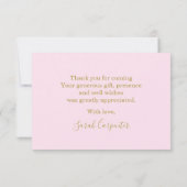  Rainbow Girl bedankt je briefkaart (Achterkant)