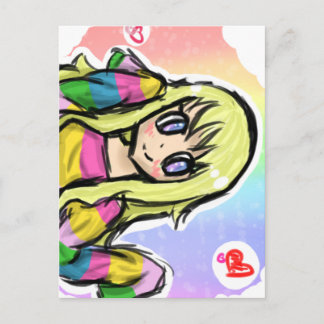 Rainbow Girl Briefkaart