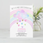 Rainbow Girl eerste verjaardag Magical Gold Glitte Kaart (Staand voorkant)