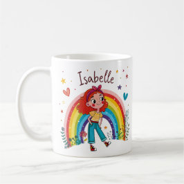 Rainbow Girl Isabelle Koffiemok
