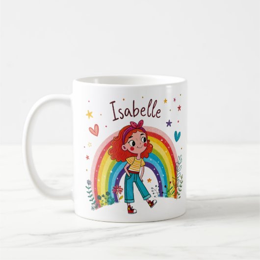 Rainbow Girl Isabelle Koffiemok (Links)