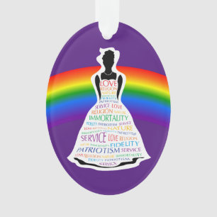 Rainbow Girl-kerstversieringen, Masonic Gifts Ornament