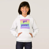 Rainbow Girl Power Hoodie Sweatshirt (Voorkant volledig)
