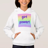 Rainbow Girl Power Hoodie Sweatshirt (Voorkant)