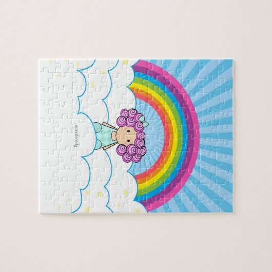Rainbow Girl Puzzle Gift Legpuzzel (Horizontaal)