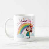 Rainbow Girl Vanessa 1 Koffiemok (Links)