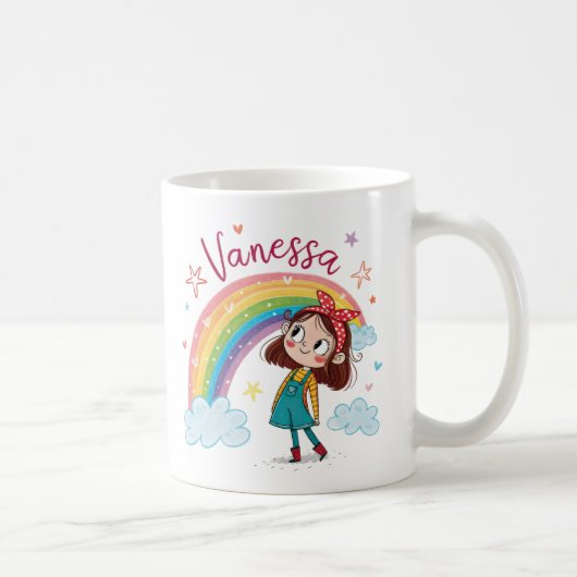 Rainbow Girl Vanessa 1 Koffiemok (Rechts)