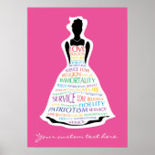 Rainbow Girls Assembly, Masonic Custom Poster Art (Voorkant)