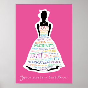 Rainbow Girls Assembly, Masonic Custom Poster Art