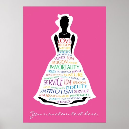 Rainbow Girls Assembly, Masonic Custom Poster Art (Voorkant)