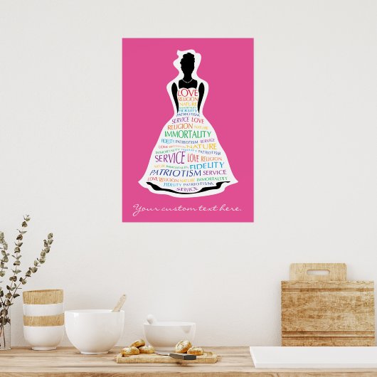 Rainbow Girls Assembly, Masonic Custom Poster Art (Keuken)