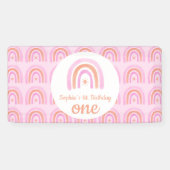 Rainbow Girl's eerste verjaardagsfeestje Spandoek (Horizontaal)