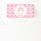 Rainbow Girl's eerste verjaardagsfeestje Spandoek (Insitu)