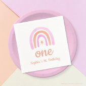 Rainbow Girl's eerste verjaardagsfeestservetten Servet