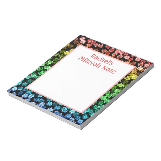 Rainbow Girls Mitzvah Notes Notitieblok (Linkerzijde)