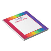 Rainbow Girls Mitzvah Notes Notitieblok (Schuin)