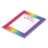 Rainbow Girls Mitzvah Notes Notitieblok (Linkerzijde)