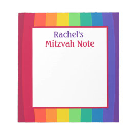 Rainbow Girls Mitzvah Notes Notitieblok
