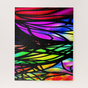 Rainbow Glas in lood Colorful Fancy Fun Legpuzzel