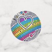 Rainbow Glas in lood Confetti (Kleine voorkant)