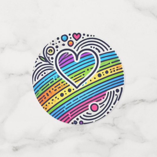 Rainbow Glas in lood Confetti (Kleine voorkant)