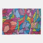 Rainbow Glas in lood Flowers Abstract Theedoek (Horizontaal)