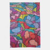 Rainbow Glas in lood Flowers Abstract Theedoek (Verticaal)