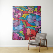 Rainbow Glas in lood Flowers Abstract Wandkleed (In situ)