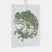 Rainbow Glas in lood Look Frog Art Glass Ornament (Voorkant Rechts)