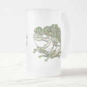 Rainbow Glas in lood Look Frog Art Matglas Bierpul (Voorkant rechts)