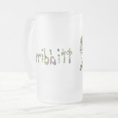 Rainbow Glas in lood Look Frog Art Matglas Bierpul (Voorkant links)