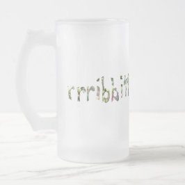 Rainbow Glas in lood Look Frog Art Matglas Bierpul