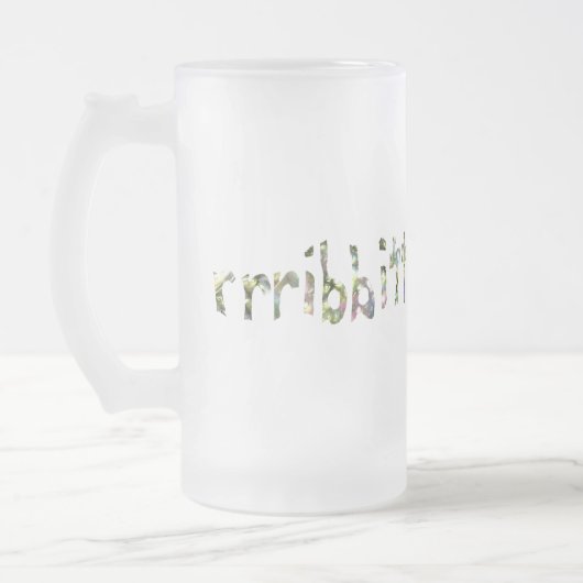 Rainbow Glas in lood Look Frog Art Matglas Bierpul (Links)