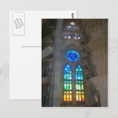 Rainbow Glas in lood Windows Briefkaart (Voorkant / Achterkant)