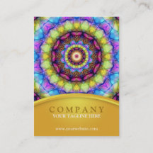 Rainbow Glass Mandala - chubby