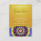 Rainbow Glass Mandala - chubby Visitekaartje (Achterkant)