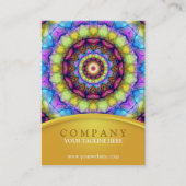 Rainbow Glass Mandala - chubby Visitekaartje (Voorkant)