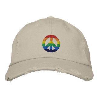 Rainbow GLBT Peace Sign Pet