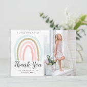Rainbow Glitter Birthday Hartelijk dank Bedankkaart (Staand voorkant)