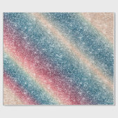 Rainbow Glitter Cadeaupapier (Vlak)