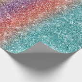 Rainbow Glitter  Cadeaupapier (Hoek)