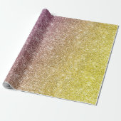 Rainbow Glitter Cadeaupapier (Uitgerold)